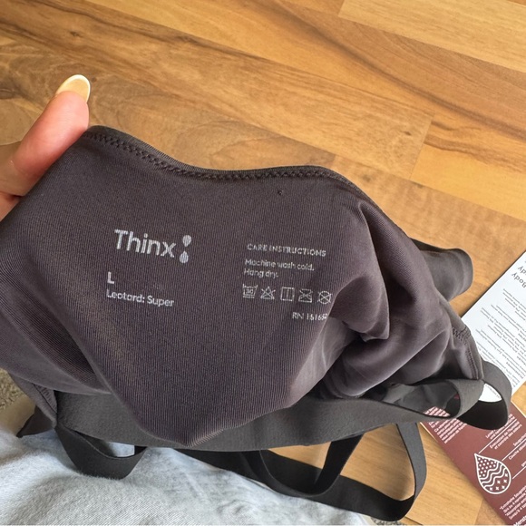 Thinx Super Absorbency Leotard‎ in Black Large NWT - Picture 2 of 8